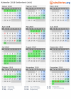Kalender 2018 mit Ferien und Feiertagen Gelderland (süd)