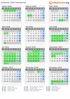 Kalender 2018 mit Ferien und Feiertagen Kampanien