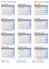 Kalender 2018 mit Ferien und Feiertagen Jamaika