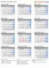 Kalender 2018 mit Ferien und Feiertagen Marokko