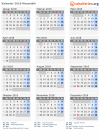 Kalender 2018 mit Ferien und Feiertagen Mosambik