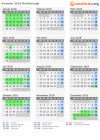 Kalender 2018 mit Ferien und Feiertagen Marlborough