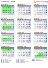 Kalender 2018 mit Ferien und Feiertagen Nelson