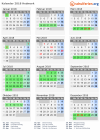 Kalender 2018 mit Ferien und Feiertagen Hedmark