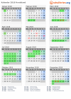 Kalender 2018 mit Ferien und Feiertagen Hordaland