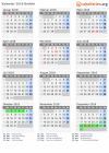 Kalender 2018 mit Ferien und Feiertagen Østfold