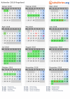 Kalender 2018 mit Ferien und Feiertagen Rogaland