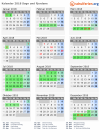 Kalender 2018 mit Ferien und Feiertagen Sogn und Fjordane