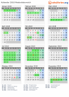 Kalender 2018 mit Ferien und Feiertagen Niederösterreich