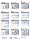 Kalender 2018 mit Ferien und Feiertagen Peru