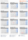 Kalender 2018 mit Ferien und Feiertagen Polen