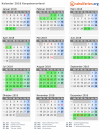 Kalender 2018 mit Ferien und Feiertagen Karpatenvorland