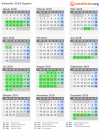 Kalender 2018 mit Ferien und Feiertagen Oppeln