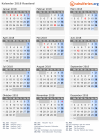 Kalender 2018 mit Ferien und Feiertagen Russland