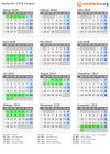 Kalender 2018 mit Ferien und Feiertagen Aargau
