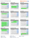 Kalender 2018 mit Ferien und Feiertagen Basel-Stadt