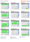 Kalender 2018 mit Ferien und Feiertagen Bern