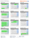 Kalender 2018 mit Ferien und Feiertagen Glarus