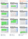 Kalender 2018 mit Ferien und Feiertagen Jura