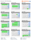 Kalender 2018 mit Ferien und Feiertagen Nidwalden