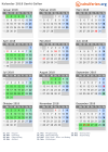 Kalender 2018 mit Ferien und Feiertagen Sankt Gallen