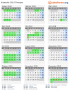 Kalender 2018 mit Ferien und Feiertagen Thurgau
