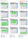 Kalender 2018 mit Ferien und Feiertagen Uri