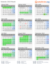 Kalender 2018 mit Ferien und Feiertagen Waadt