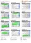 Kalender 2018 mit Ferien und Feiertagen Zürich