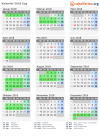 Kalender 2018 mit Ferien und Feiertagen Zug