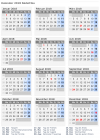 Kalender 2018 mit Ferien und Feiertagen Südafrika