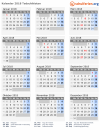 Kalender 2018 mit Ferien und Feiertagen Tadschikistan