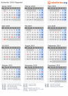Kalender 2019 mit Ferien und Feiertagen Ägypten