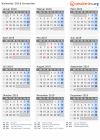 Kalender 2019 mit Ferien und Feiertagen Armenien