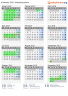 Kalender 2019 mit Ferien und Feiertagen Westaustralien