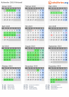 Kalender 2019 mit Ferien und Feiertagen Brüssel