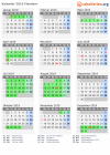 Kalender 2019 mit Ferien und Feiertagen Flandern