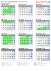 Kalender 2019 mit Ferien und Feiertagen Föderation Bosnien und Herzegowina