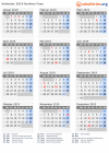 Kalender 2019 mit Ferien und Feiertagen Burkina Faso