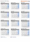 Kalender 2019 mit Ferien und Feiertagen China