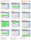 Kalender 2019 mit Ferien und Feiertagen Aarhus