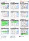Kalender 2019 mit Ferien und Feiertagen Bornholm