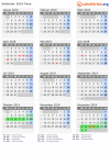 Kalender 2019 mit Ferien und Feiertagen Faxe