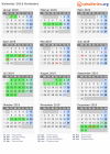 Kalender 2019 mit Ferien und Feiertagen Holstebro