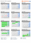 Kalender 2019 mit Ferien und Feiertagen Langeland