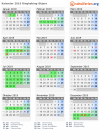 Kalender 2019 mit Ferien und Feiertagen Ringkøbing-Skjern