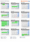 Kalender 2019 mit Ferien und Feiertagen Struer