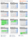 Kalender 2019 mit Ferien und Feiertagen Vesthimmerlands