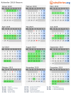 Kalender 2019 mit Ferien und Feiertagen Bayern