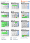 Kalender 2019 mit Ferien und Feiertagen Berlin
